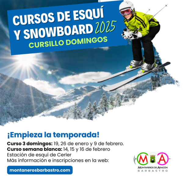 CURSILLOS ESQUÍ Y SNOWBOARD DOMINGOS 2025